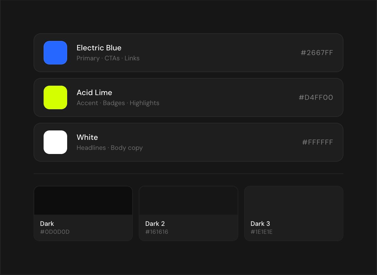 CodeDesignLab Colour Palette
